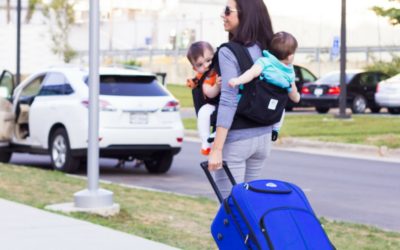 Tips for traveling long haul with twin babies