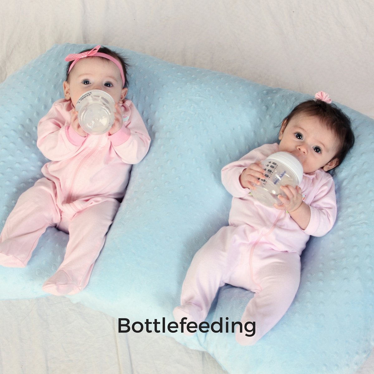 Twin Z Pillow self bottlefeeding twins