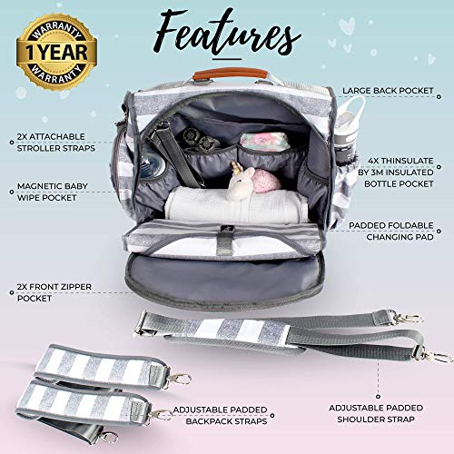 Blissly Convertible Diaper Bag Tote | Twins & More