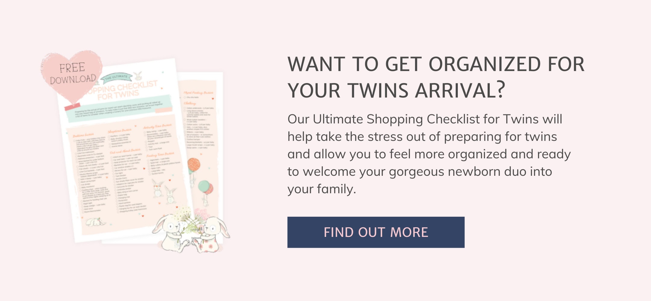 Get organized for your twins arrival with our Shopping Checklist for Twins